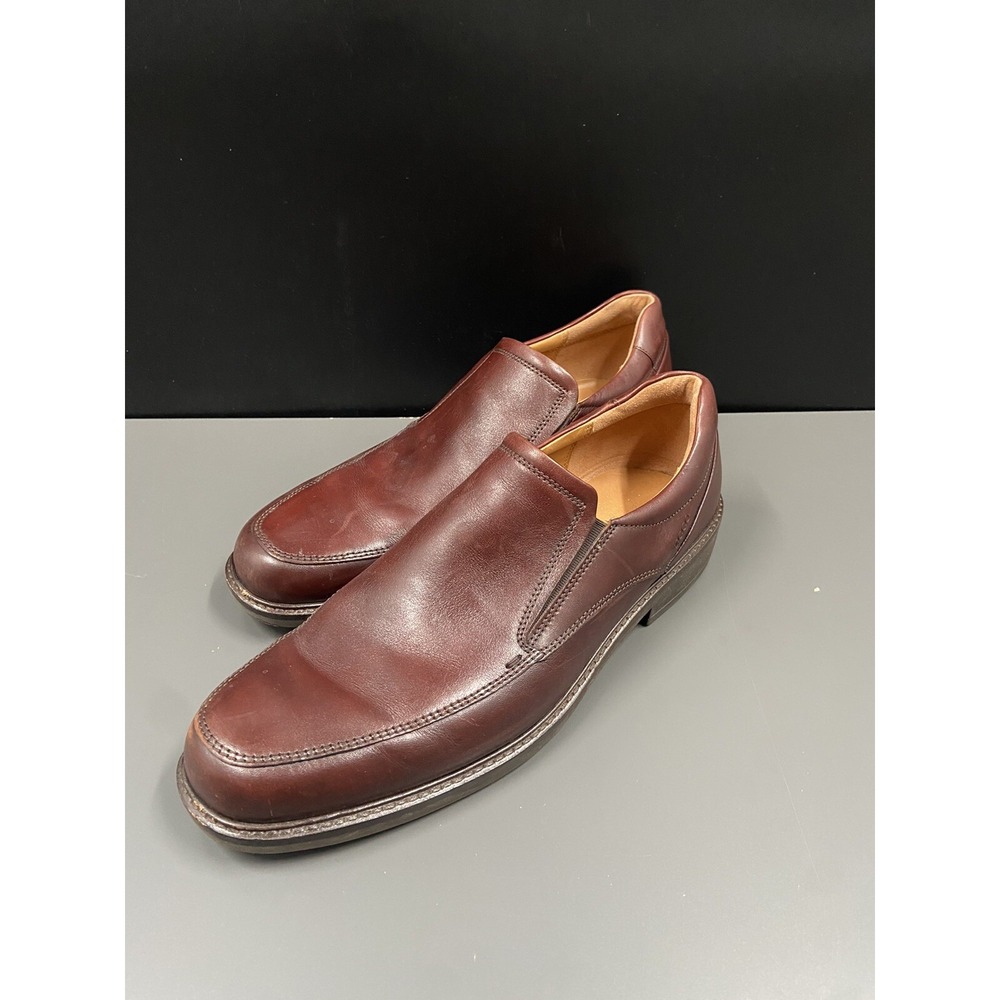 Ecco Men's Helsinki 2 Apron Toe Slip-On Cognac EU 47/US‎ 13-13.5 Extra Wide